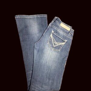 Rock & Roll Cowgirl Western Low Rise Boot Cut Jeans